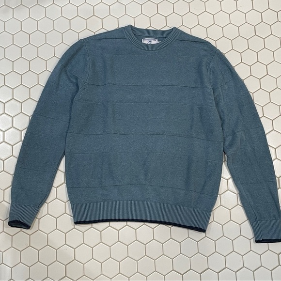 Southern Tide Pima Cotton Wool Sweater Nautical Blue Medium - Picture 1 of 6